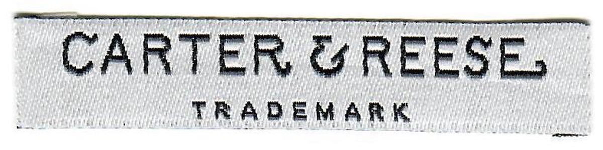 Manufactured Label - Final woven product ready for use